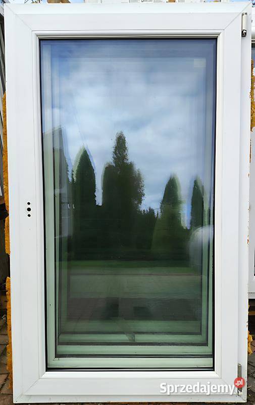 okna pcv 87x144 typowe 90x150 używane okno lewe Okna ścienne Ropczyce