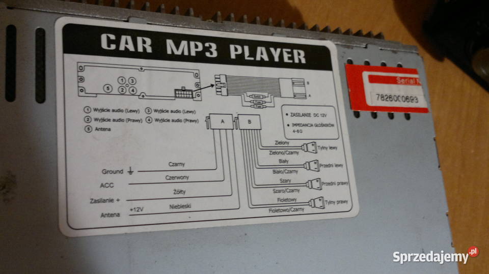 Radio samochodowe BLOW AVH8686 z pilotem kujawsko-pomorskie Brześć Kujawski