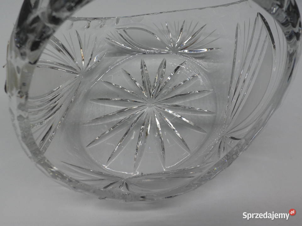 Kryształowy Koszyk MB GLASS BOHEMIA Ręczny Szlif Raszków