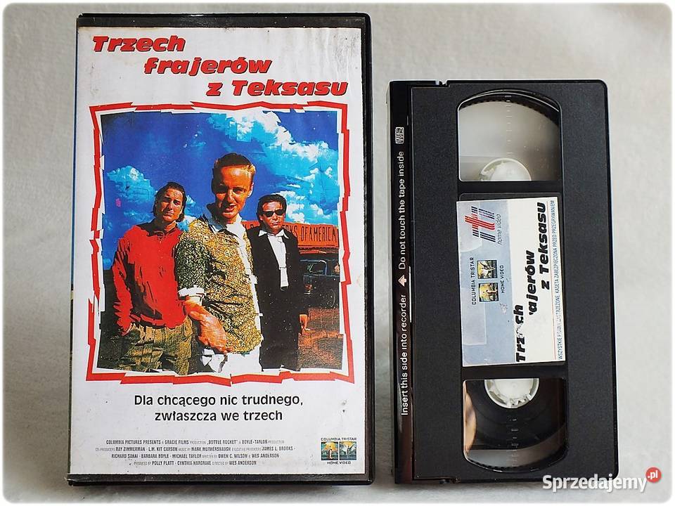 Kaseta VHS Trzech frajerów z Teksasu Film na Żary sprzedam