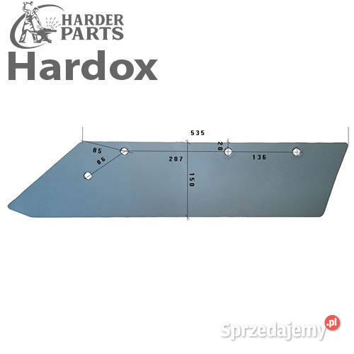 Lemiesz 300ha HARDOX 3335033L S42AL części do nieuszkodzony Suwałki