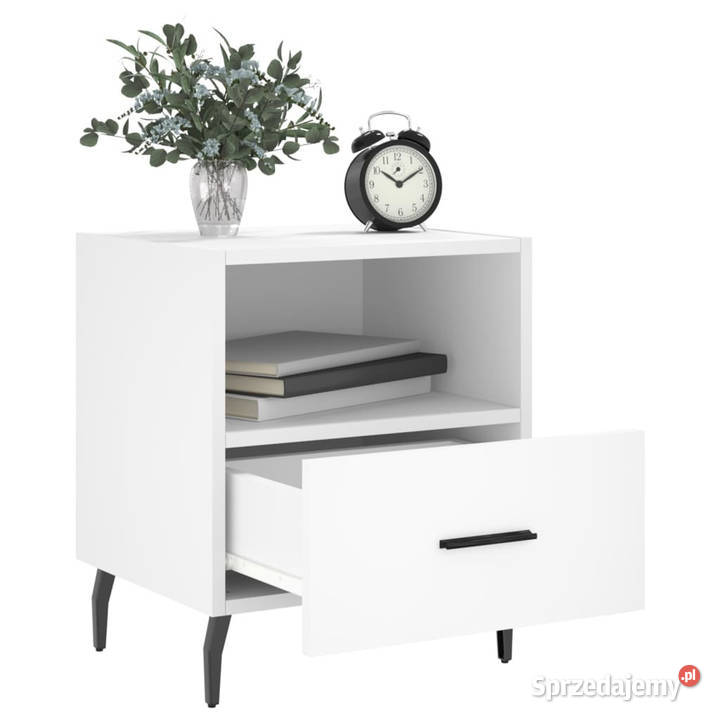 Szafki nocne 2 białe 40x35x475 WM827469 Warszawa