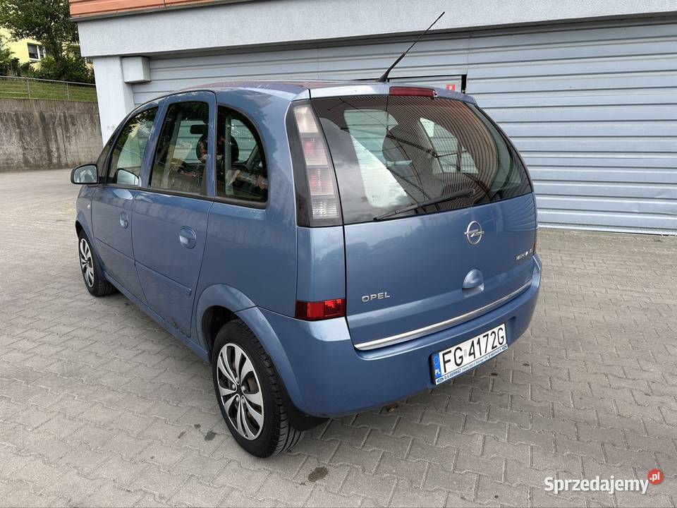 Opel Meriva sprawna klimatyzacja 2007 niebieski Meriva Gorzów Wielkopolski