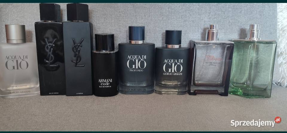 Giorgio Armani YSL Hermes flakony refill z Warszawa sprzedam