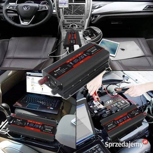 Przetwornica inwerter Foval 2600w 12v na 230 Szczekociny