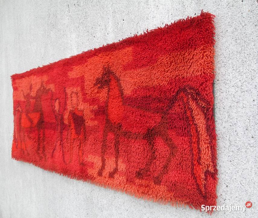 Dywankilim Rya rug Szwecja lat 60 Lublin