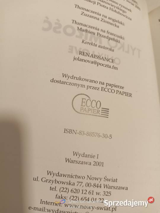 miłość Skrzeczkowska wiersze Walentynki Warszawa