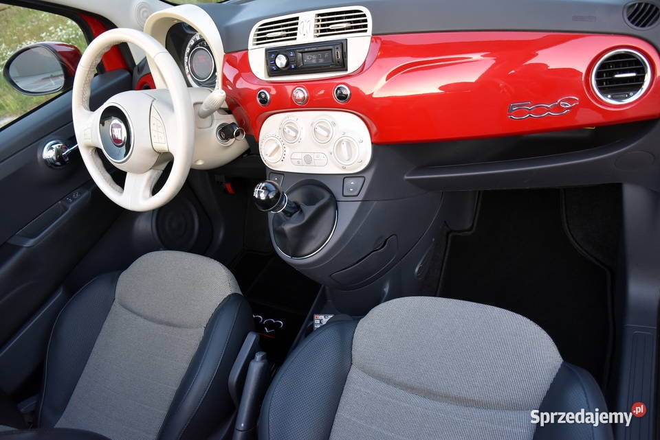 Fiat 500C Lounge 12MPI 8V 70 58890 KABRIOdach łódzkie Zduńska Wola