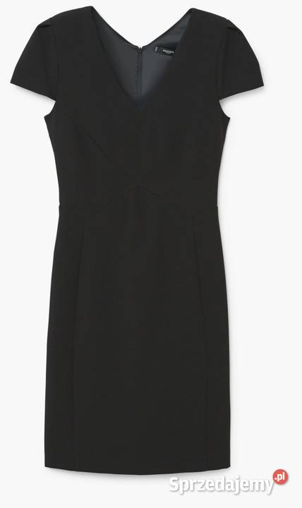 MANGO sukienka bodycon z ozdobnym szwem czarna Zamość sprzedam