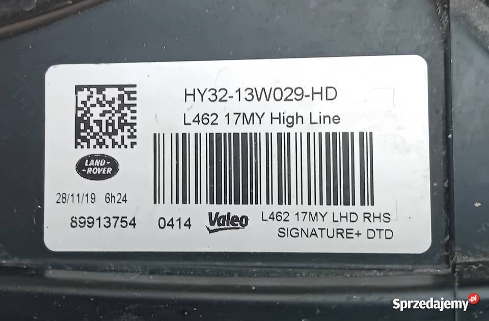 Land Rover Discovery V Full Led reflektor lampa osobowe Lampy przednie wielkopolskie Przeźmierowo