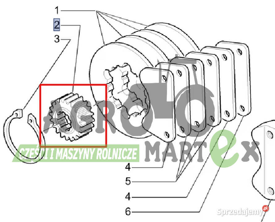 48192076 47127223 PIASTA ZĘBATKA Z34 CNH Wichrów sprzedam