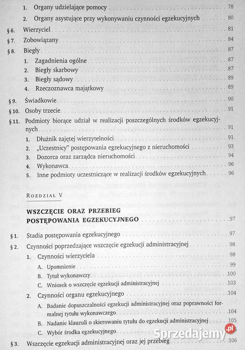 Administracyjne postępowanie egzekucyjne Tomasz Rok wydania 2011 Chełm sprzedam