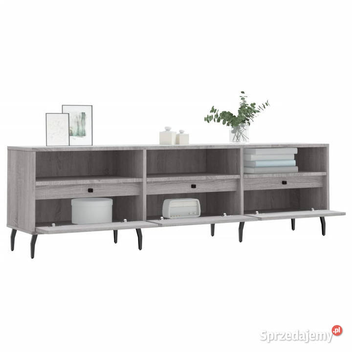 Szafka pod TV szary dąb sonoma 150x30x445 RTV Warszawa