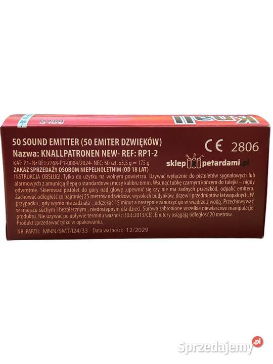 Race pistoletowe Hukowe KNALLPATRONEN RP1 GWR01 Militaria Poznań