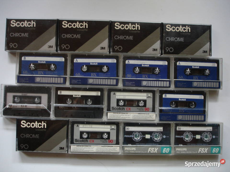 KASETY magnetofonowe SCOTCHPHILIPS używane Zielona Góra
