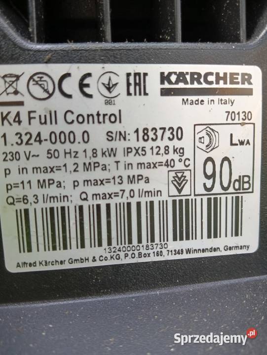 Myjka Karcher K 4 premium full control Naprawa Radom