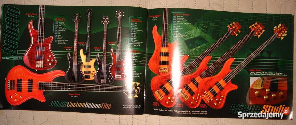 Schecter 2002 guitar catalog katalog gitar pomorskie sprzedam