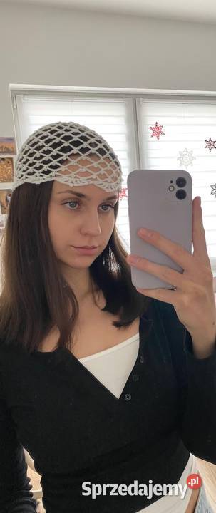 Ażurowa czapeczka dokerka Dla kobiet Jastków sprzedam