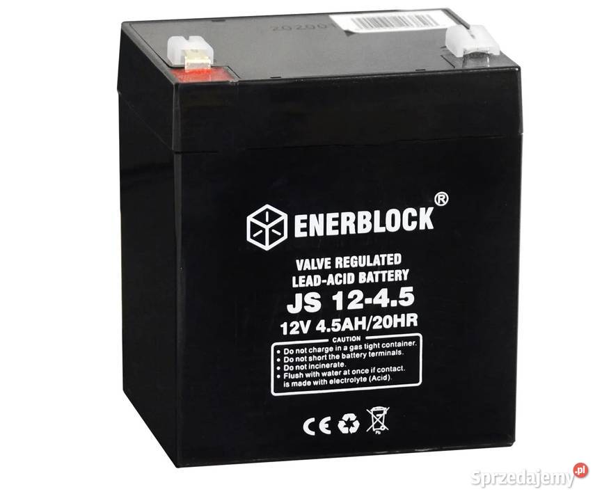 Akumulator ENERBLOCK AGM JS12-4.5 12V 4.5Ah TCZEW