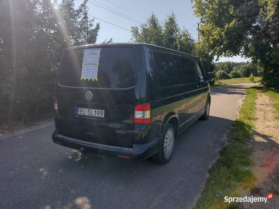 Volkswagen T5 Transporter Blaszak Długi Hak bluetooth Transporter Łódź