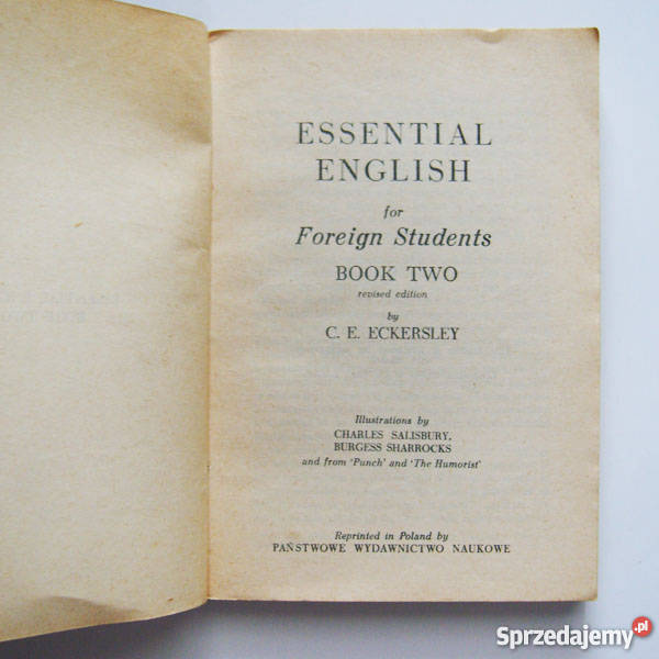 Essential english book 2 autor CE Eckersley Katowice sprzedam