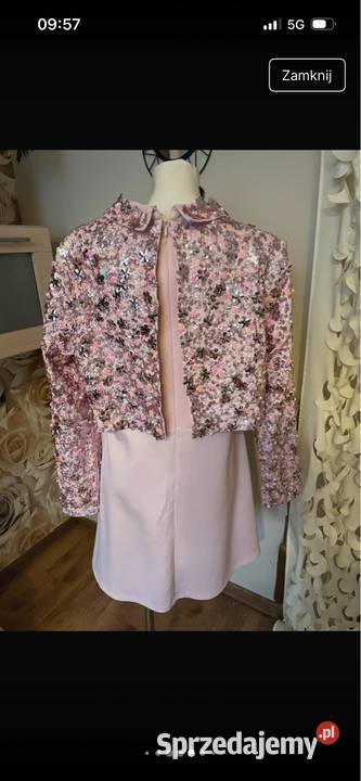 Sukienka świąteczna ślubna sylwestrowa Asos LXXL Długość Midi małopolskie Tarnów