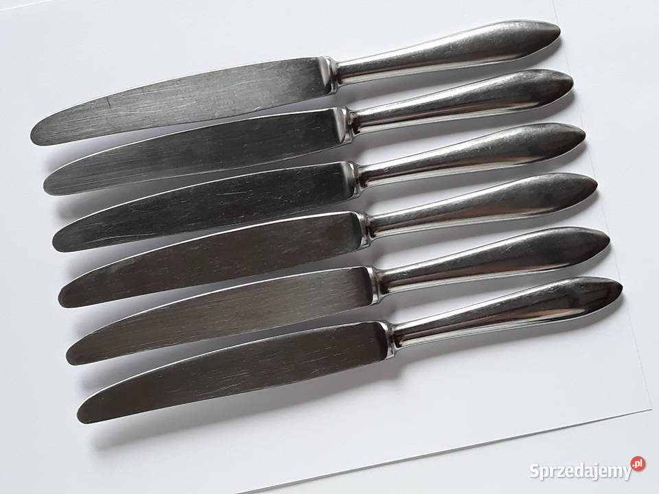 Kute noże obiadowe 3 KROPLA WODY Gerlach sztućce sprzedam