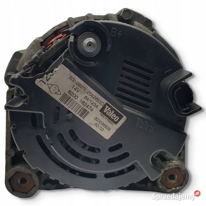 ALTERNATOR Volvo S40 V40 19 DCI valeo 8200162474 Układ elektryczny silnika Chełm
