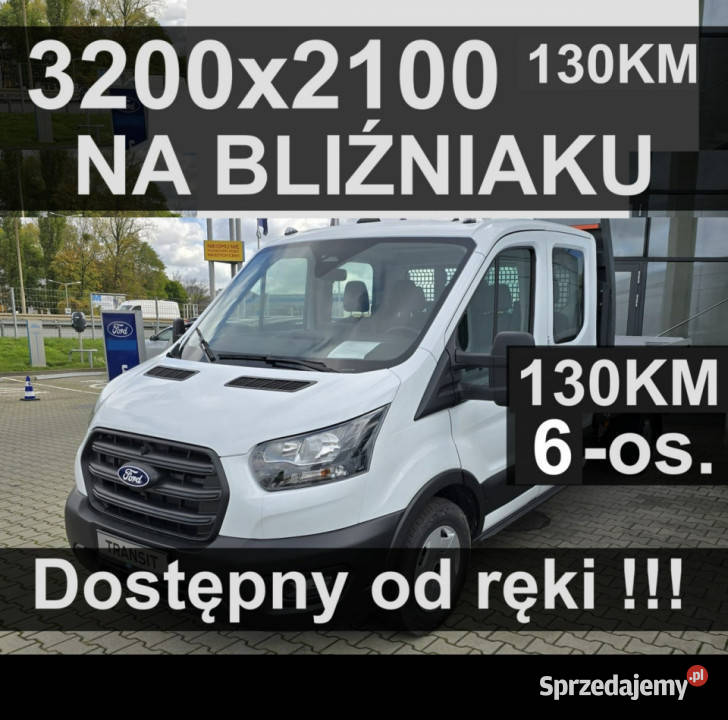 Ford Transit 6os Skrzynia na bliźniaku 3800x2100 wspomaganie kierownicy Ford Szczecinek