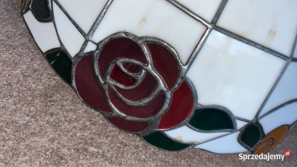 Lampa witrażowa do powieszenia Porcelana i szkło