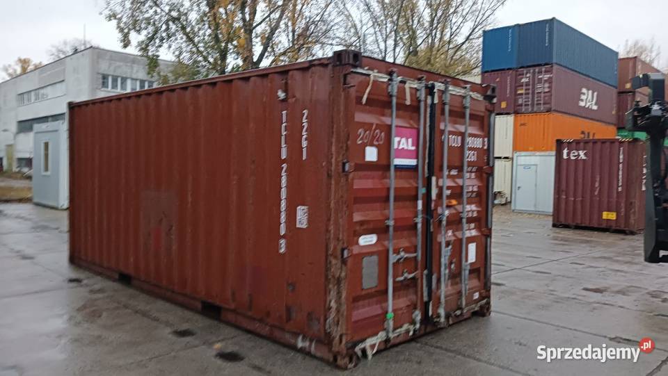 Kontener Morski 20 DV 6 metrowy używany POLKONT Produkcja Sulejówek