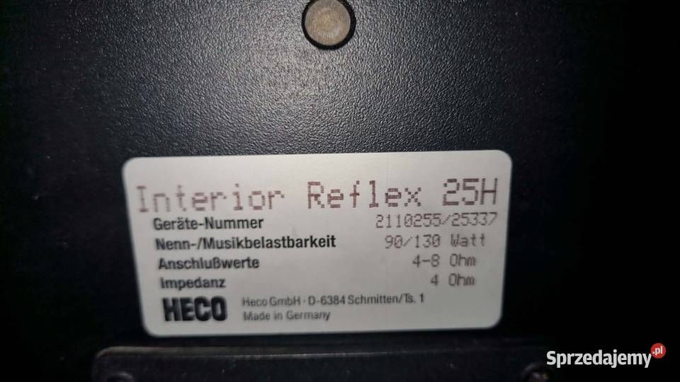Kolumny HECO INTERIOR REFLEX 25H 2x90Watt RMS