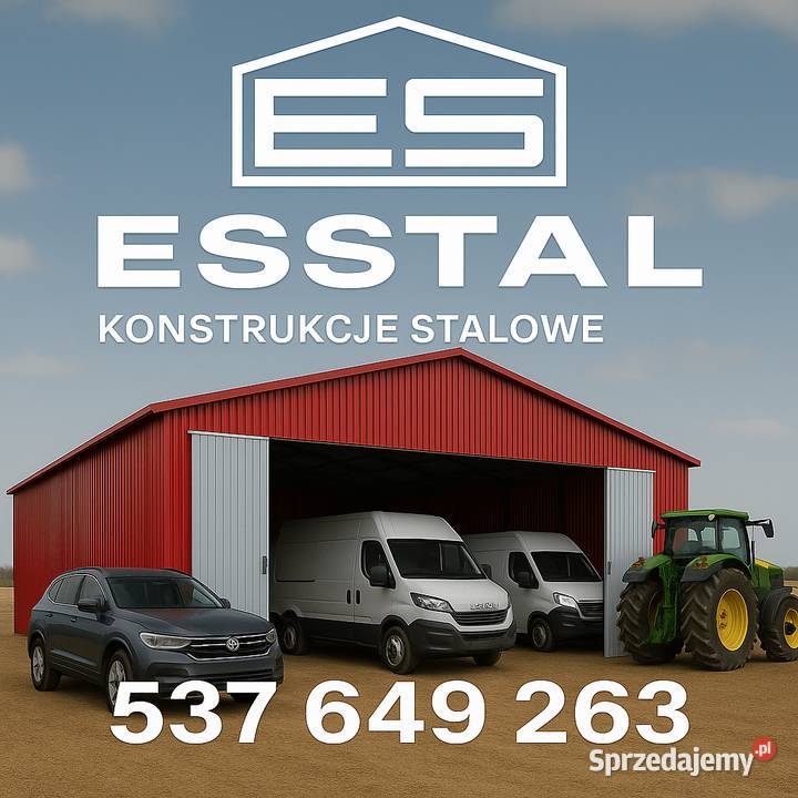 A206 Wysoki Garaż Blaszany Zadaszenie na auto