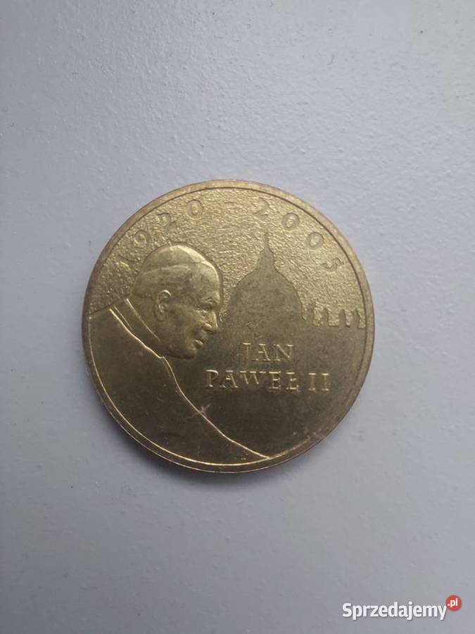moneta 2 Jan Paweł II 2005 NBP wielkopolskie Poznań