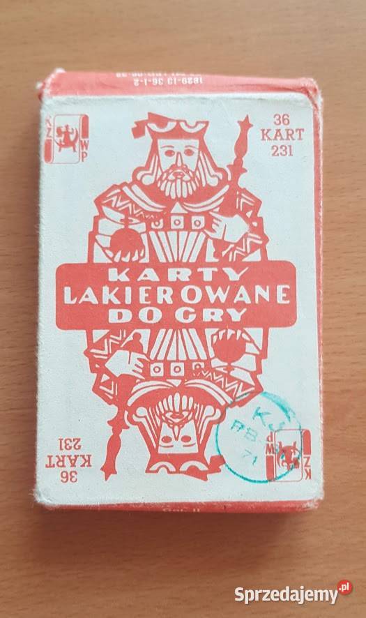 Lakierowane karty do gry PRL i inne Zielona Góra sprzedam