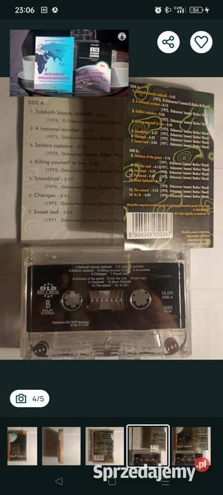 Kaseta magnetofonowa Black Sabbath Greatest hits metal sprzedam
