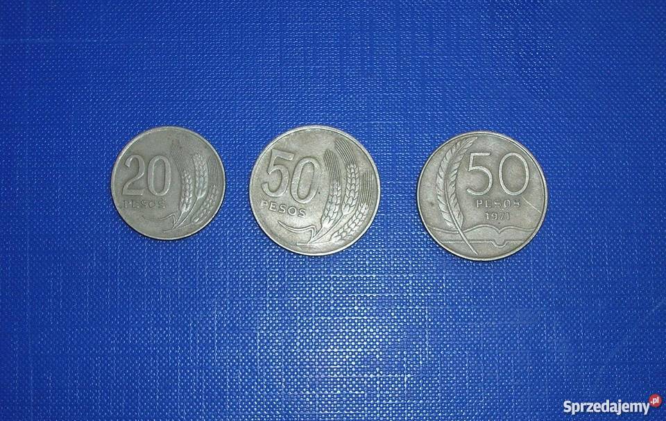 URUGWAJ 20 PESOS 50 PESOS 1970 50 PESOS 1971 Szczecin sprzedam