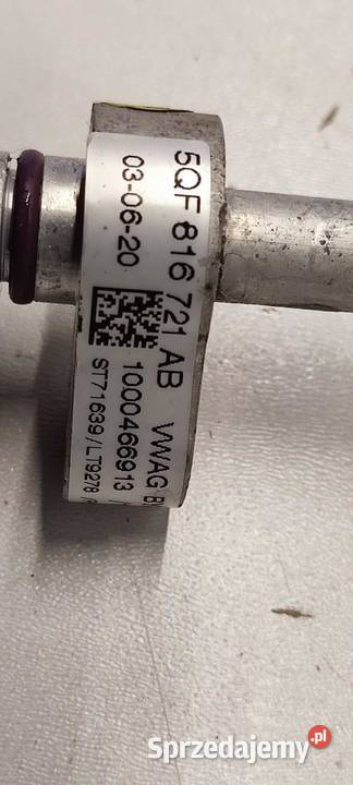 VW TIGUAN II PRZEWÓD KLIMATYZACJI 15 5QF816721AB osobowe Przewody klimatyzacji