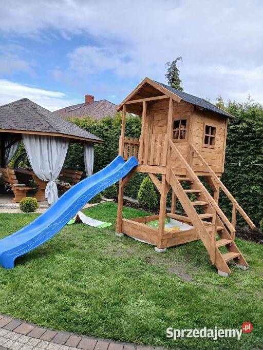 Domek drewniany plac zabaw dzieci Rzeszów