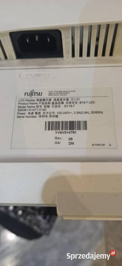 Sprzedam monitor Fujitsu Siemens DY 197 LCD Kraków