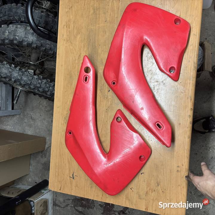 Osłony chłodnic przednie plastiki Honda CR 125 dolnośląskie Bielawa