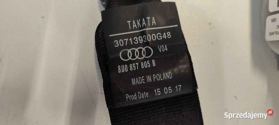 AUDI Q3 8U PAS BEZPIECZEŃSTAWA LEWY PRAWY TYŁ Motoryzacja
