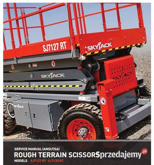 Skyjack SJ7127 SJ7135 SJ8831 SJ8841 instrukcja motoryzacja, transport
