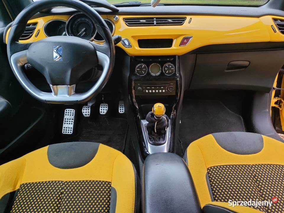 Citroen DS3 yellow Dąbrowa Górnicza