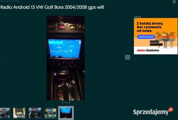 Radio Android 13 VW Golf Bora 20042008 gps wifi Ożarowice
