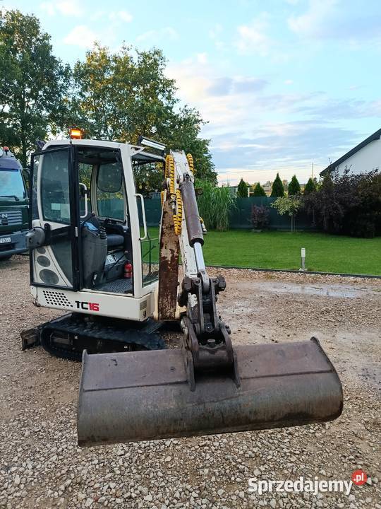 Terex TC16 2009 3 łyżki rozsuwane gąsienice Kielce