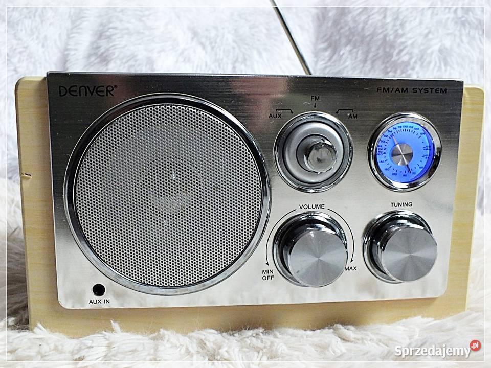 Radio DENVER TR61 Light Wood FM AM AUX HIT Żary