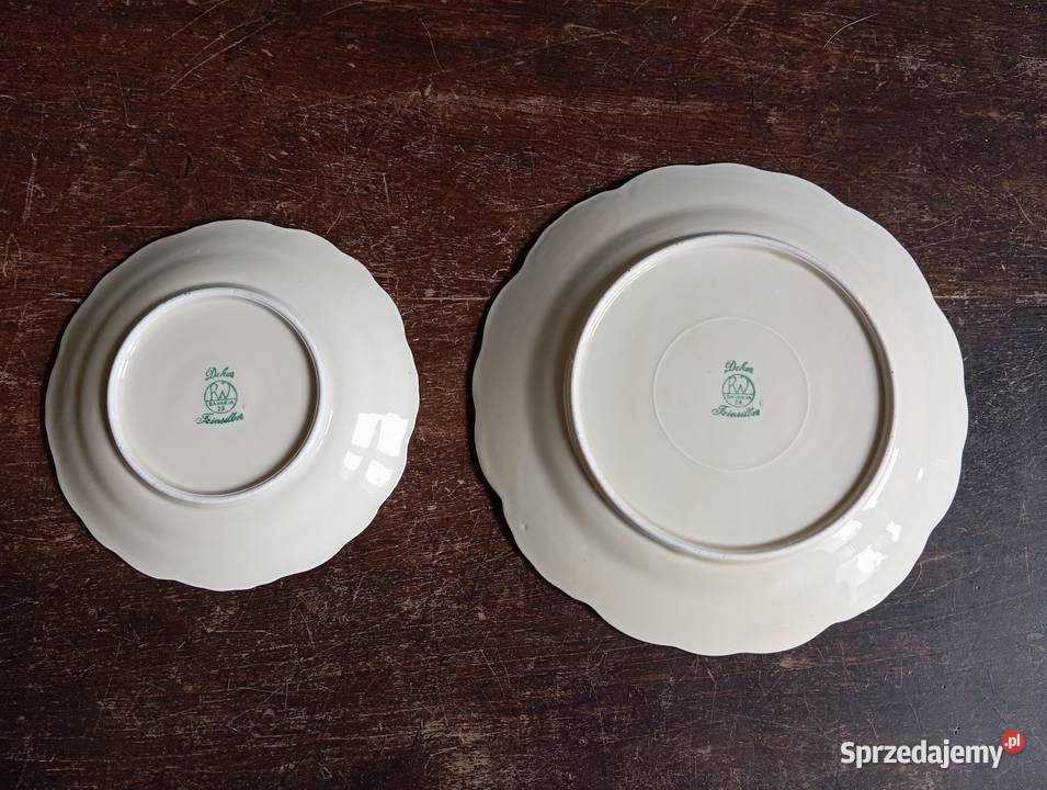 Dwa Talerzyki BAVARIA FEINSILBER deserowy i mazowieckie