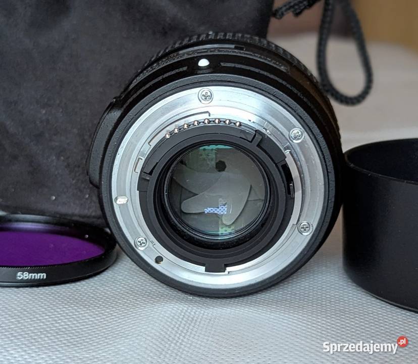 Obiektyw Nikon AFS Nikkor 50mm f18G Filtr Osłona Warszawa