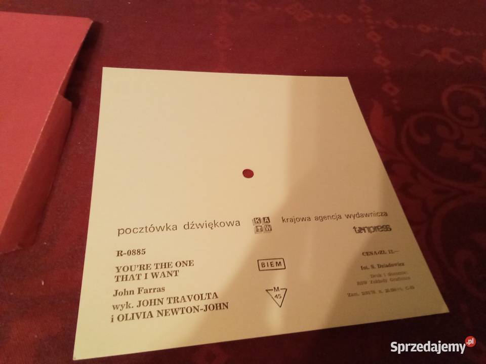 You are the one that I want pocztówka dźwiękowa Warszawa